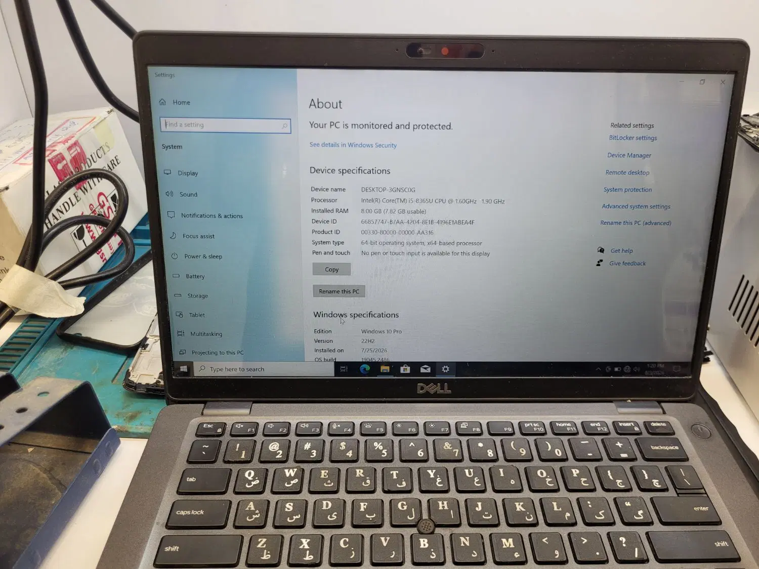 dell latitude 5400|رایانه همراه|الیگودرز, |دیوار