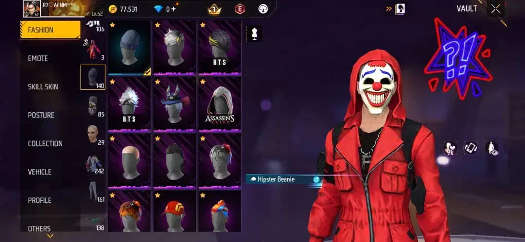 اکانت فری فایر طاق|کنسول، بازی ویدئویی و آنلاین|پاپی, |دیوار