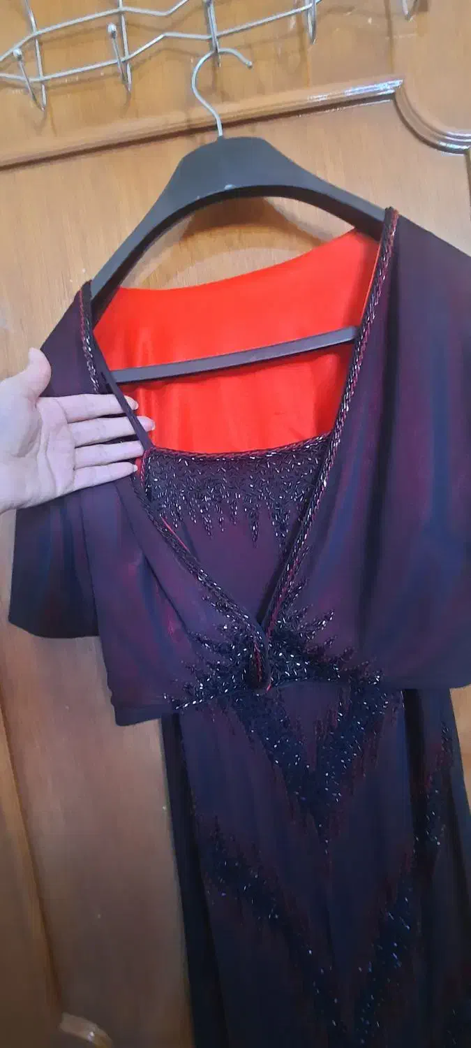 پیراهن مجلسی با آستر و رویه تور|لباس|بروجن, |دیوار