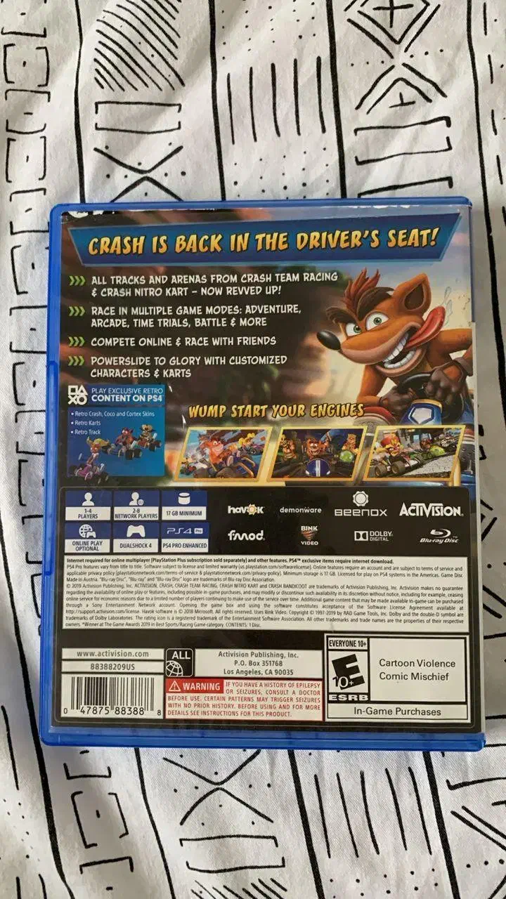 دیسک کراش ماشینی ps4 در حد نو|کنسول، بازی ویدئویی و آنلاین|چالوس, |دیوار