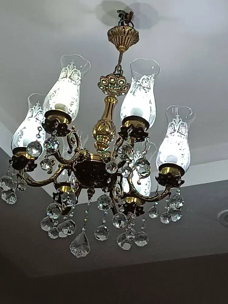 لوستر برنج|لوستر و چراغ آویز|باقرشهر, |دیوار