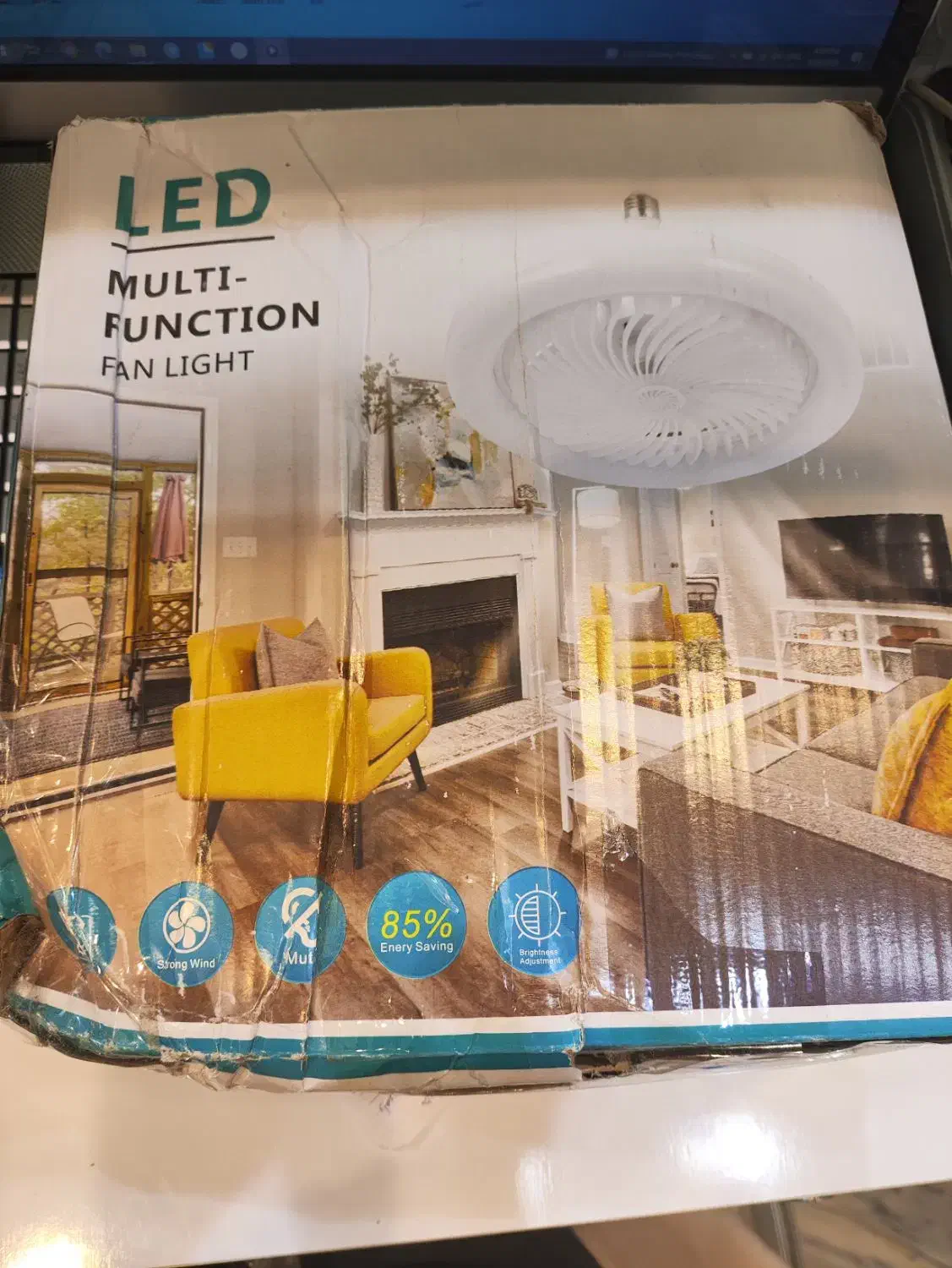 چراغ و پنکه دوکاره،تایم رنگی سقفیLEDفوری|لامپ و چراغ|تهران, صادقیه|دیوار