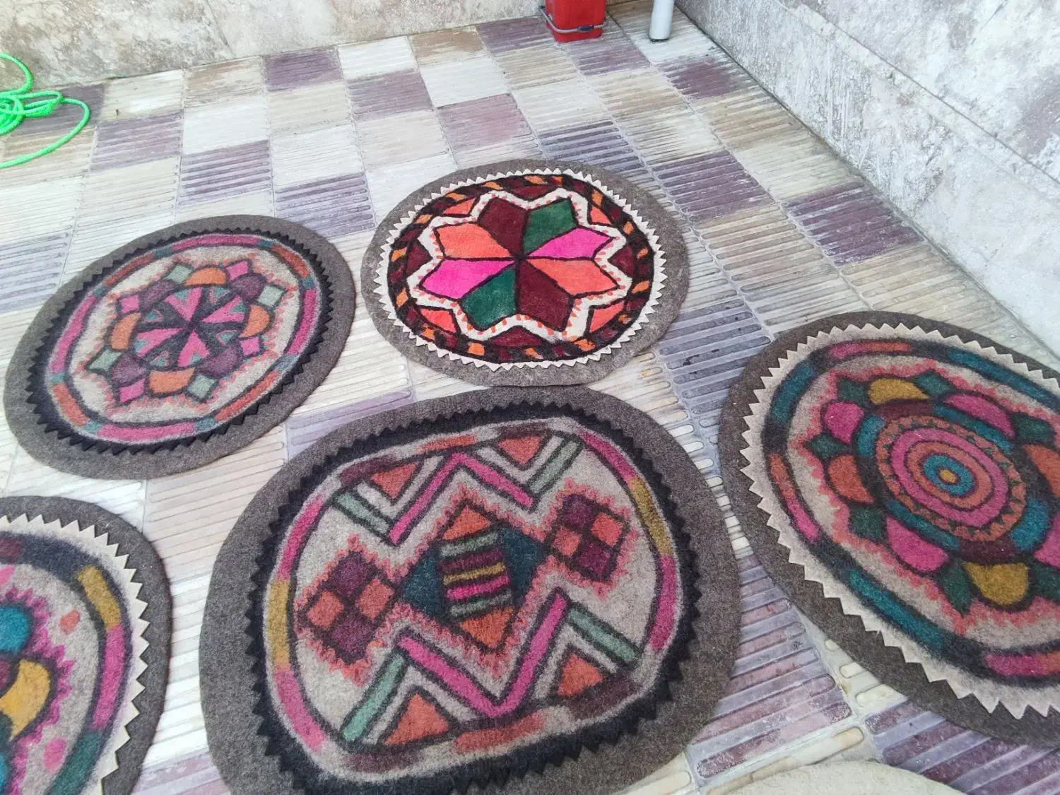 نمد های سنتی پشمی|گلیم، جاجیم، گبه|یاسوج, |دیوار