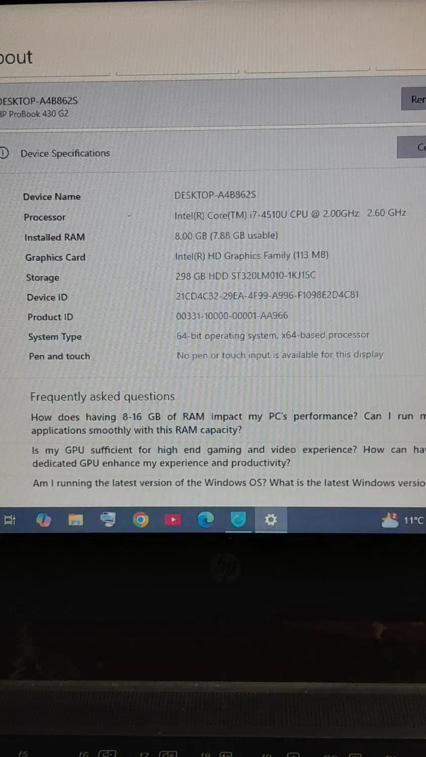 لپ تاپ اچ پی core i7|رایانه همراه|زاهدان, |دیوار