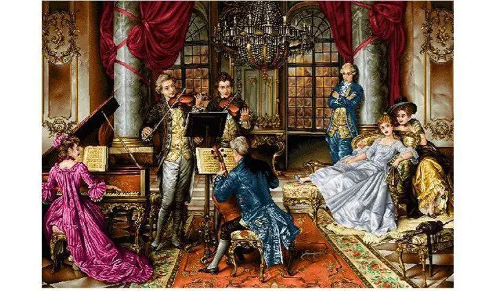 نخ و نقشه محفل نوازندگان|تابلو فرش|بیرجند, |دیوار