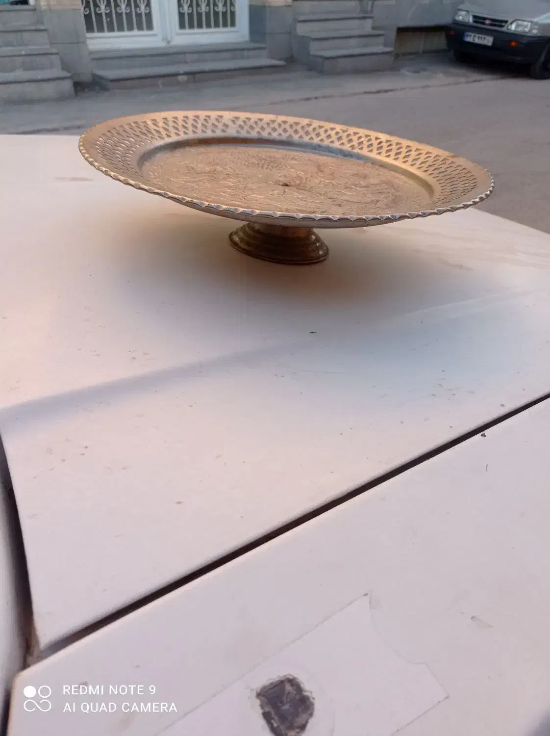 سینی مسی|کلکسیون اشیاء عتیقه|کرمان, |دیوار