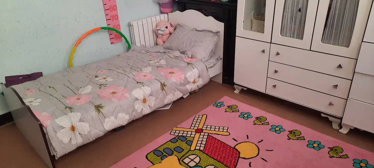 تخت و کمد کودک و نوجوان|تخت و سرویس خواب|قائن, |دیوار