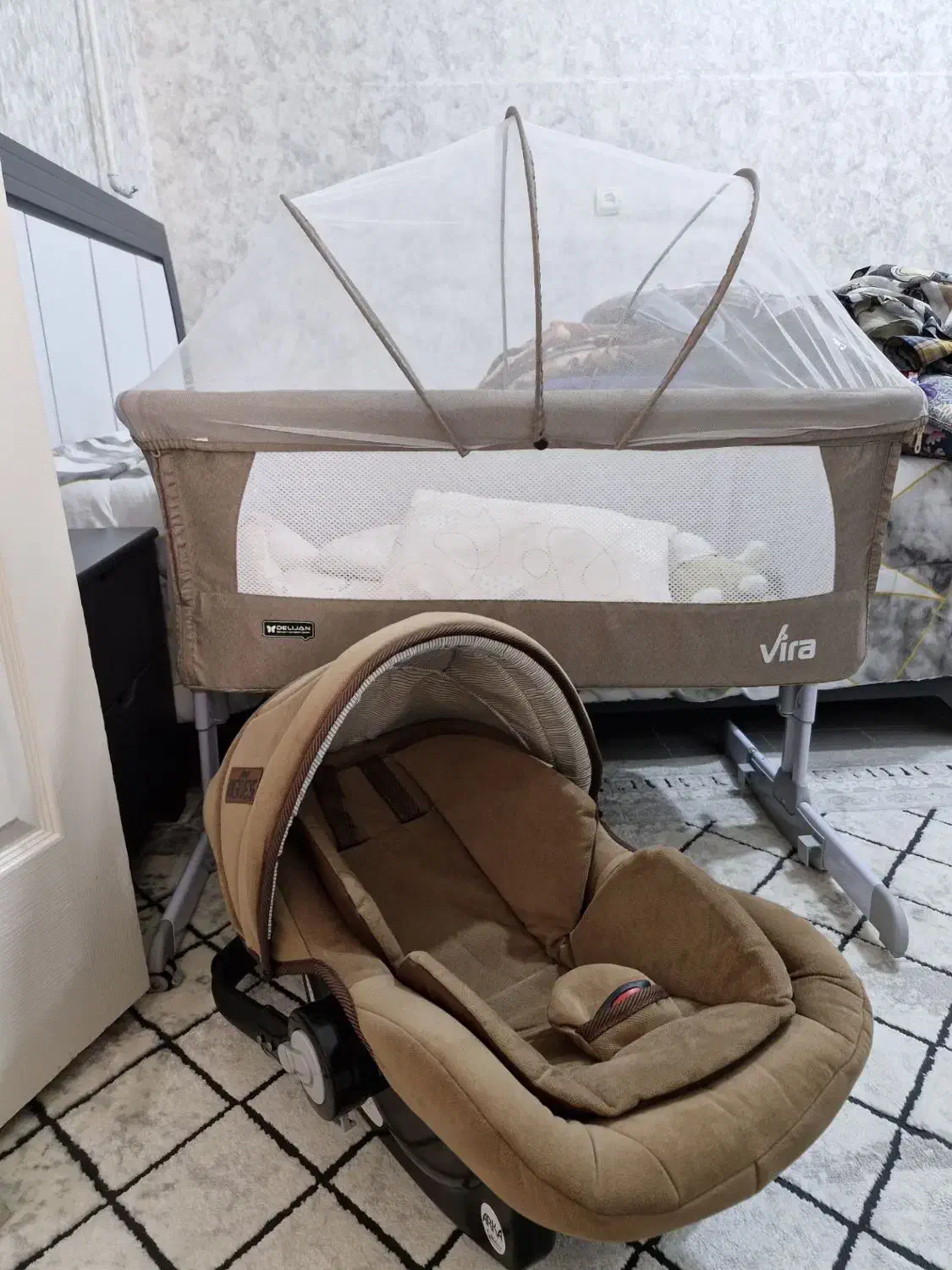 تخت نوزاد ، تخت کنار مادر ، سیسمونی|تخت و صندلی بچه|کرمانشاه, |دیوار