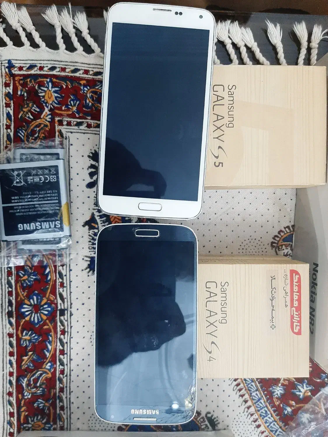 ۲ گوشی سامسونگ s5 v s4|موبایل|تهران, تهرانسر شرقی|دیوار