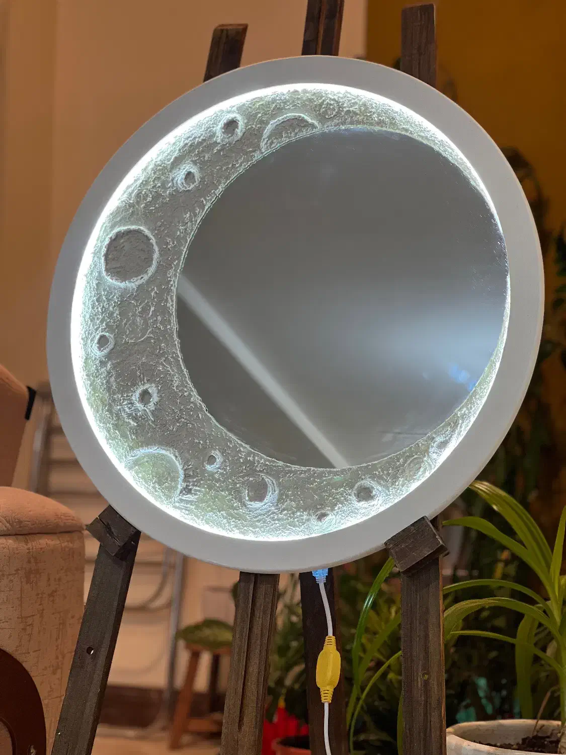 تابلو آینه وماه|ساعت دیواری و تزئینی|شیراز, دشت چنار|دیوار