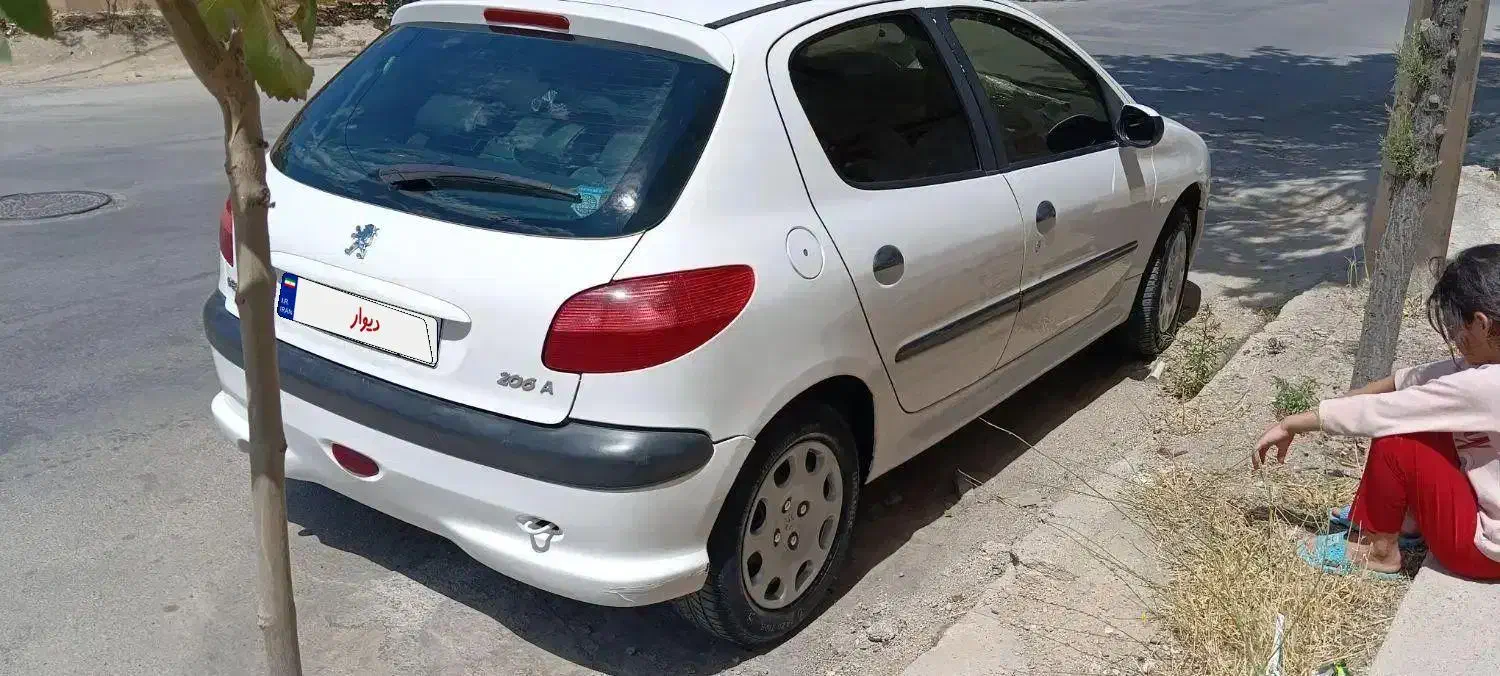 206 تیپ 2 مدل 85 سفید صدفی|خودرو سواری و وانت|بجنورد, |دیوار