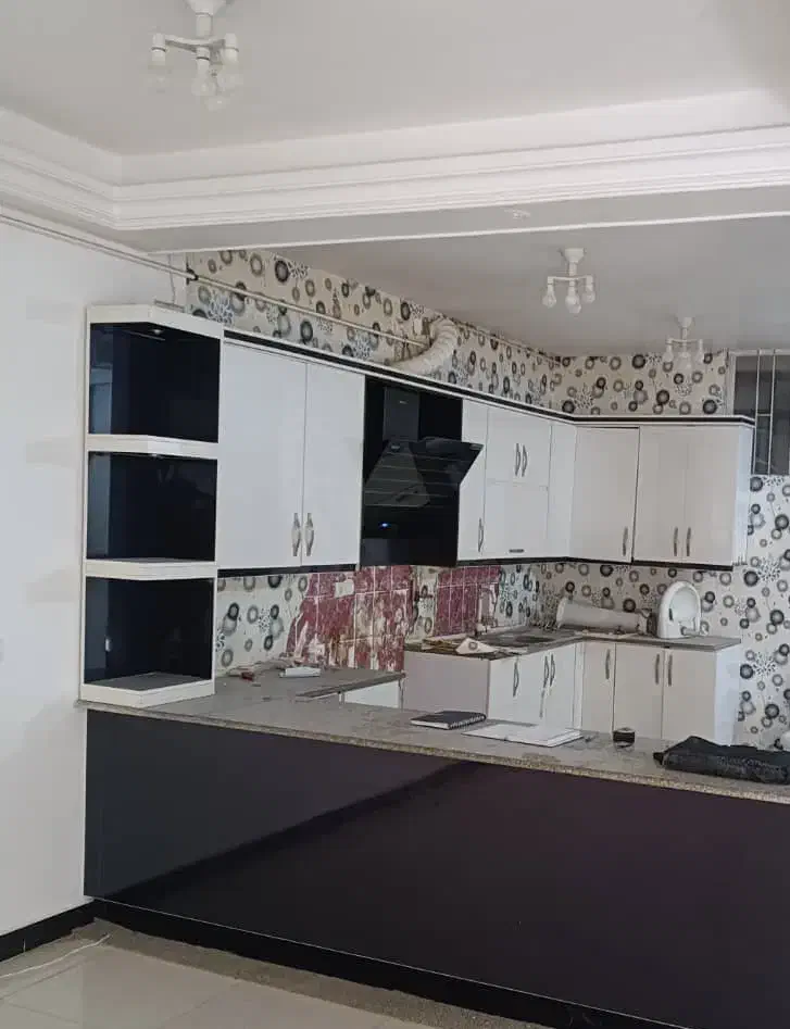 کابینتای ام دی اف و هود لمسی و سینک اخوان|کتابخانه، شلف، قفسه‌های دیواری|دزفول, |دیوار