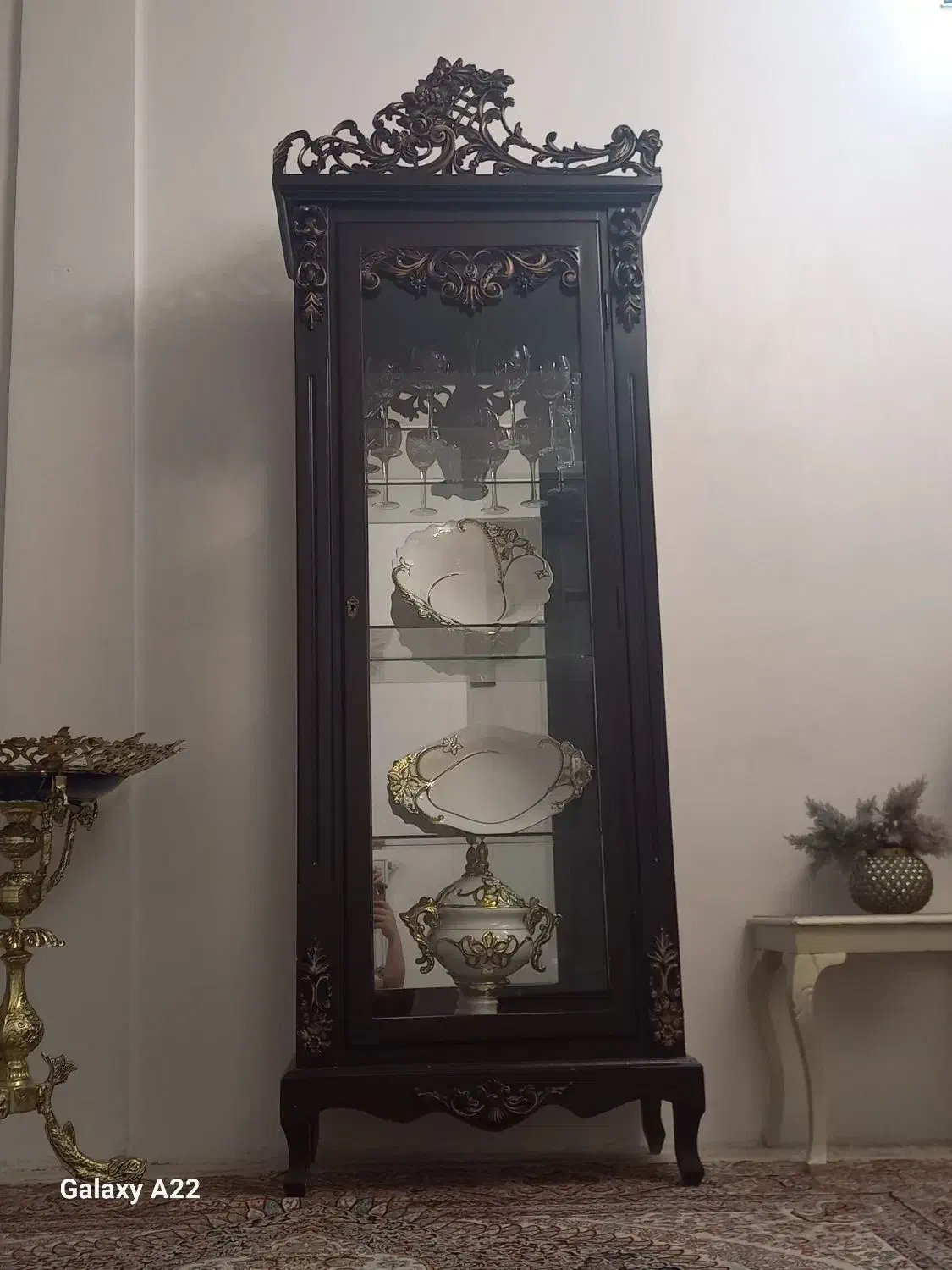 بوفه چوبی|بوفه، ویترین، کنسول|تاکستان, |دیوار