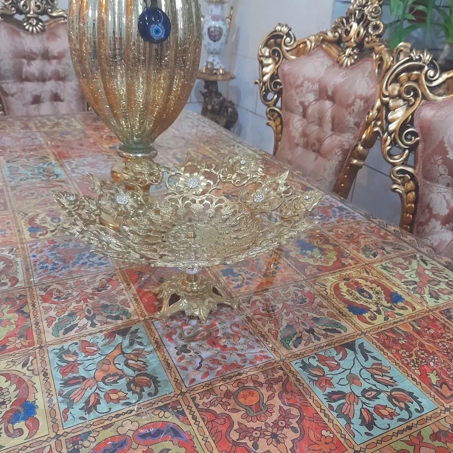 قرف برنز|ظروف سرو و پذیرایی|شیراز, مسلم|دیوار