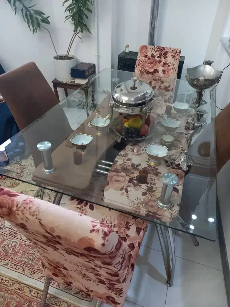 میز نهار خوری ۶نفر|میز و صندلی غذاخوری|فومن, |دیوار