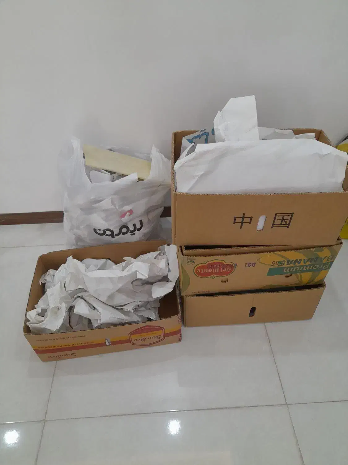 ۱۵ عدد کارتن|ظروف نگهدارنده، پلاستیکی، یک‌بارمصرف|زنجان, |دیوار