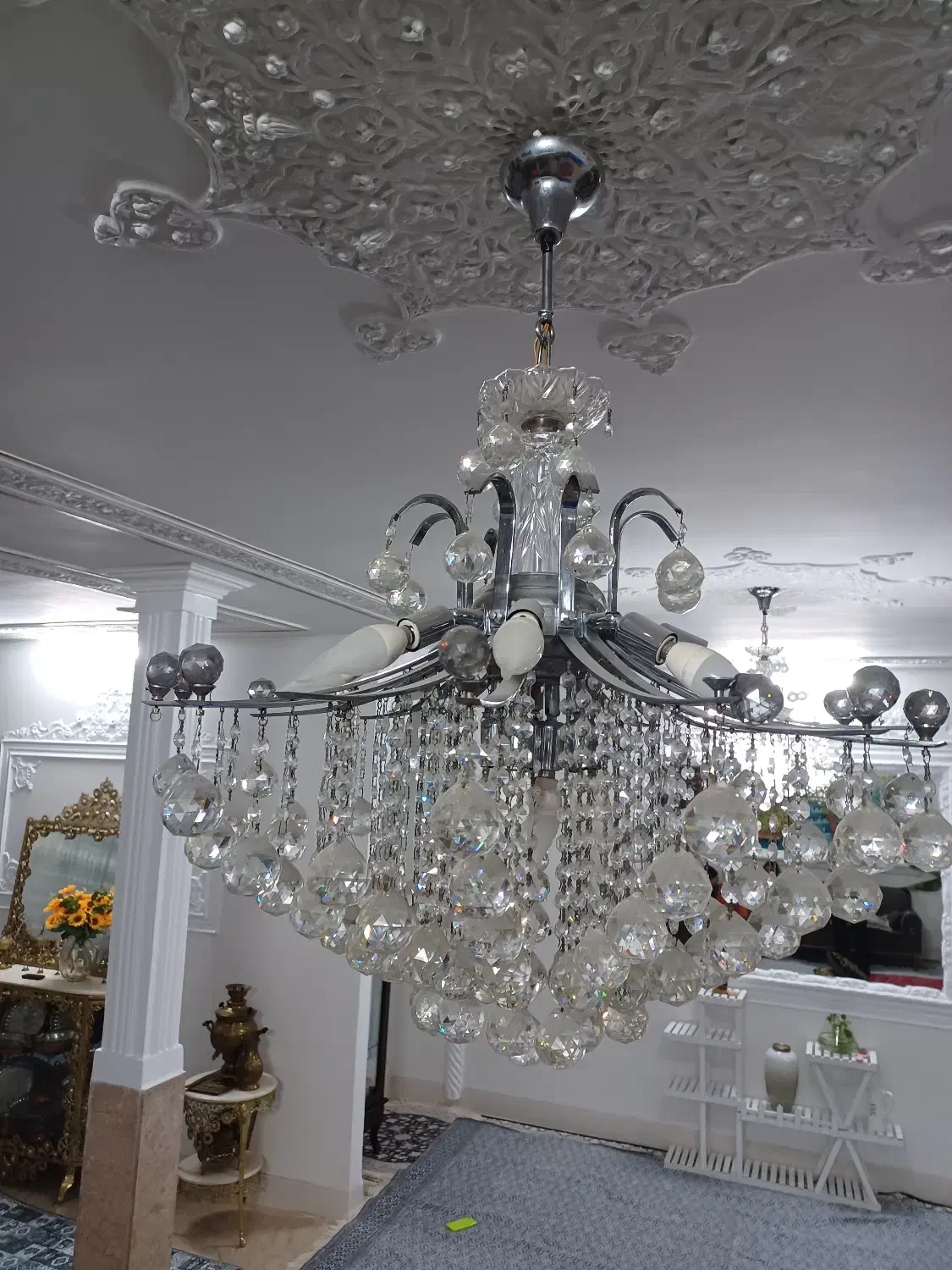 لوستر استیل سالم ۱۶ شاخه و ۱۲ شاخه|لوستر و چراغ آویز|اسلام‌شهر, شهرک واوان|دیوار