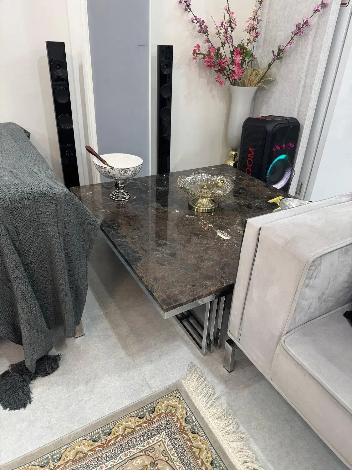 فروش مبل ، عسلی ، میز تی وی ، میز وسط استیل|مبلمان خانگی و میز عسلی|اهواز, بهزاد شهر|دیوار