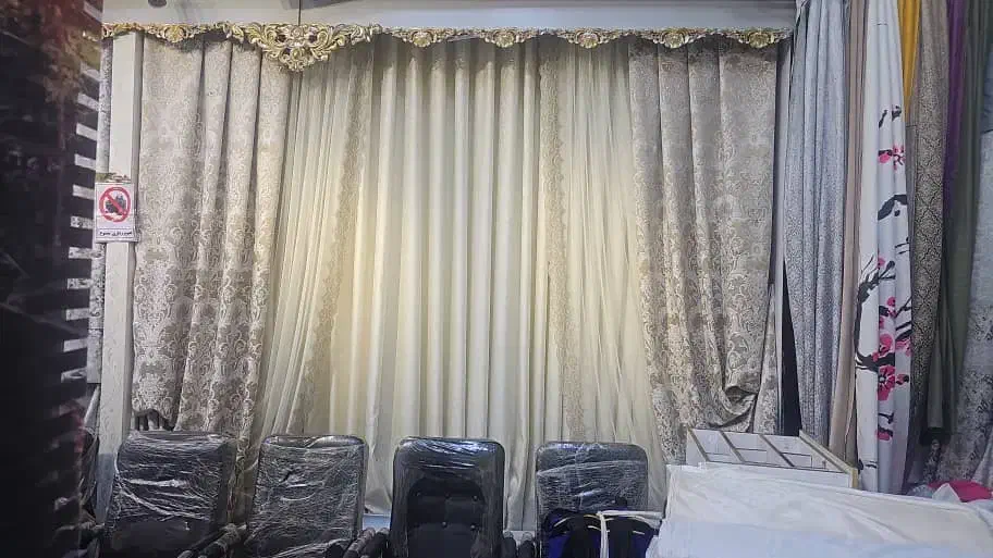 انواع پارچه پرده با قیمتهای باور نکردنی|پرده، رانر، رومیزی|گلستان (تهران), |دیوار
