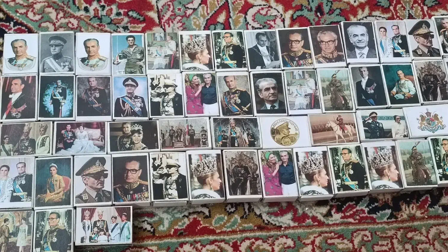 کبریت های کلکسیونی باتصویر رضاشاه و محمدرضاشاه|کلکسیون و سرگرمی|همدان, |دیوار