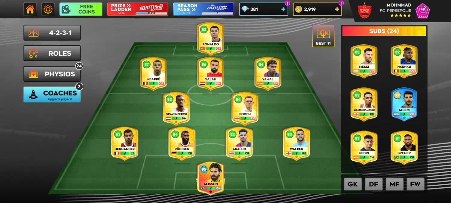 اکانت دریم لیگ درجه۱|کنسول، بازی ویدئویی و آنلاین|بوشهر, |دیوار