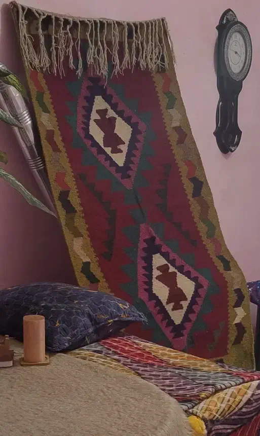 گلیم نمد|گلیم، جاجیم، گبه|لشت نشا, |دیوار