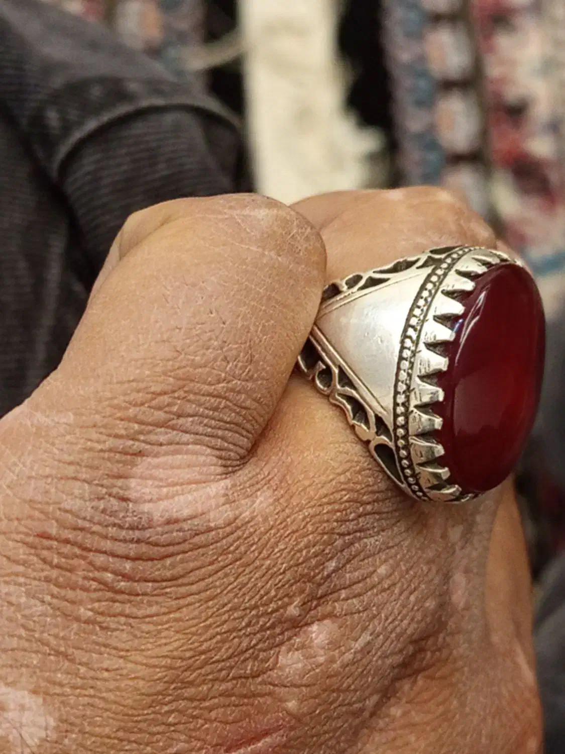 انگشتر عقیق البالویی|جواهرات|نسیم‌شهر, |دیوار