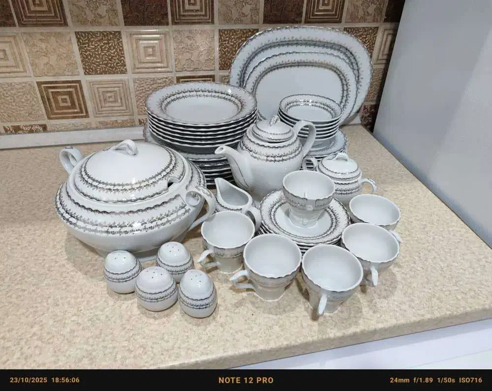 سرویس چینی 6 نفره|ظروف سرو و پذیرایی|گرمدره, |دیوار