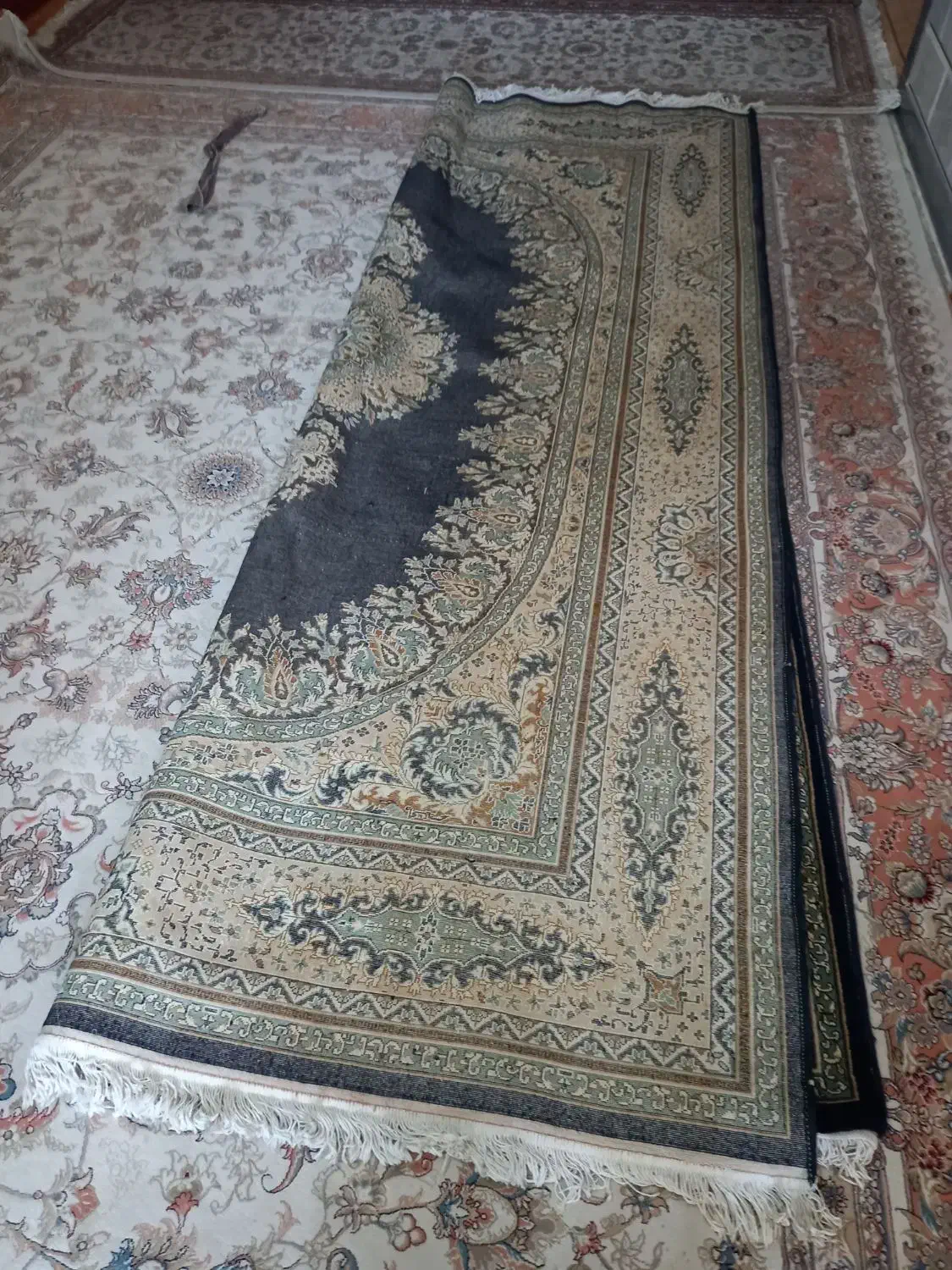 فرش ماشینی ۶ متری کارکرده تمیز|فرش|آزادشهر, |دیوار