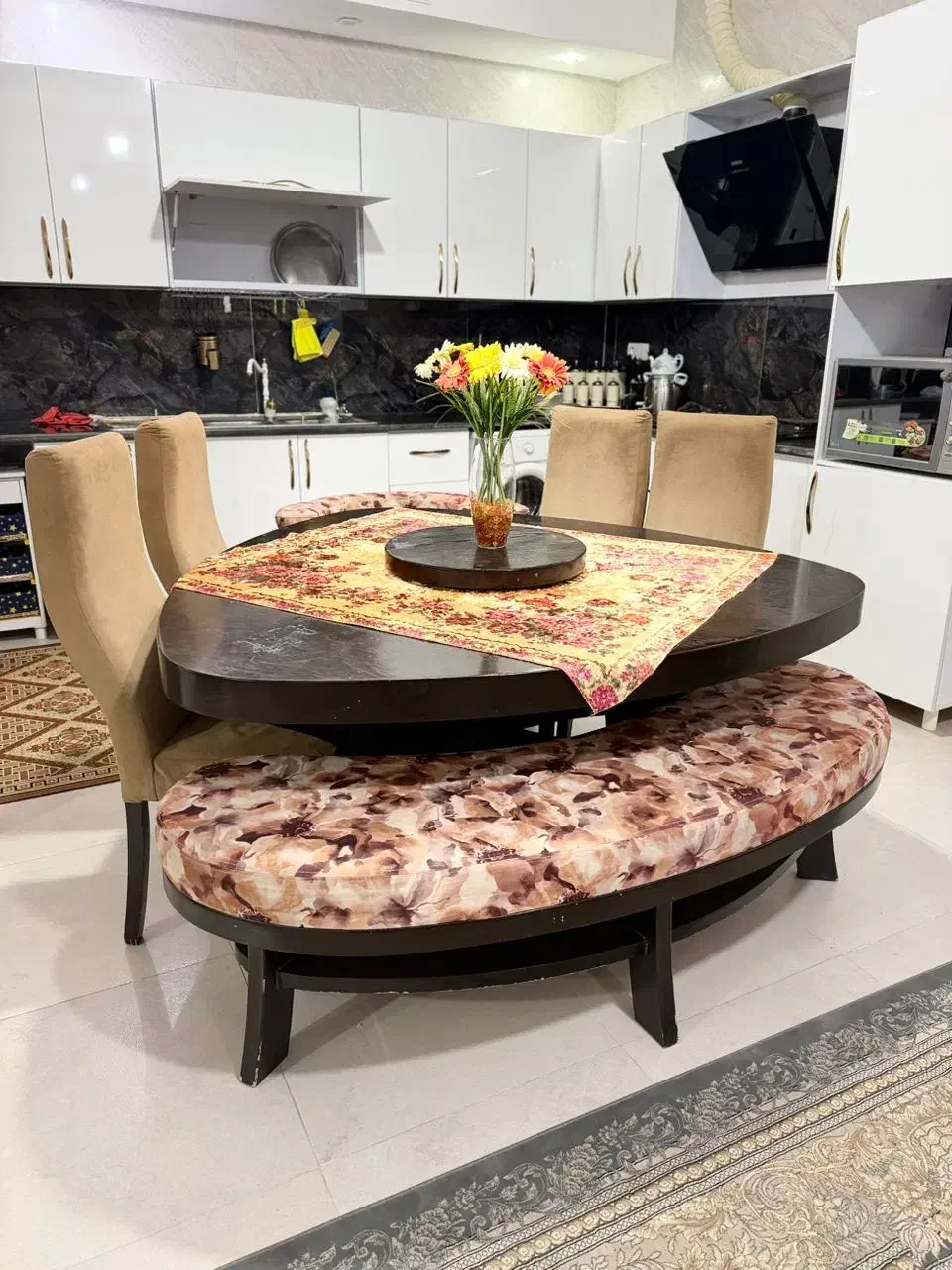 میز ناهار خوری|میز و صندلی غذاخوری|فسا, |دیوار