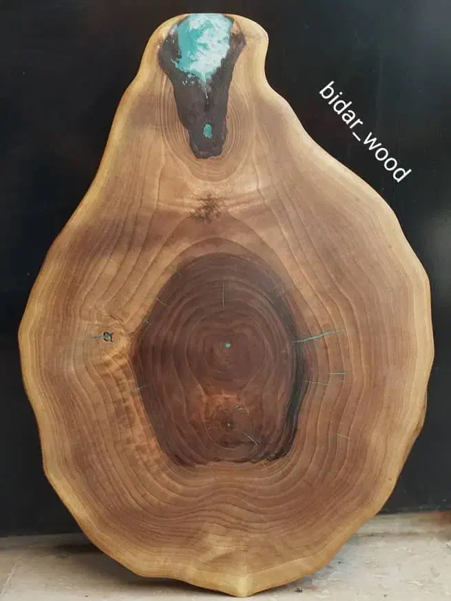 عسلی چوب و رزین  گردو|مبلمان خانگی و میز عسلی|نظرآباد, نظرآباد|دیوار