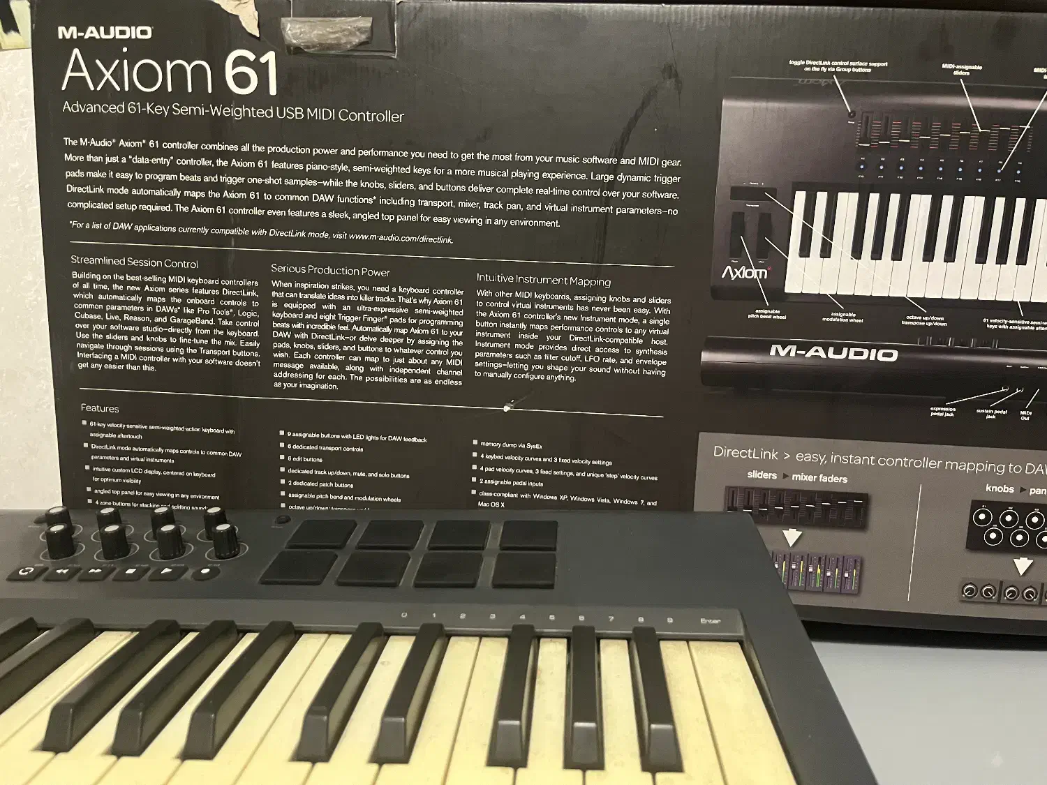 میدی کنترلر M Audio 61|پیانو، کیبورد، آکاردئون|رشت, صفاری|دیوار