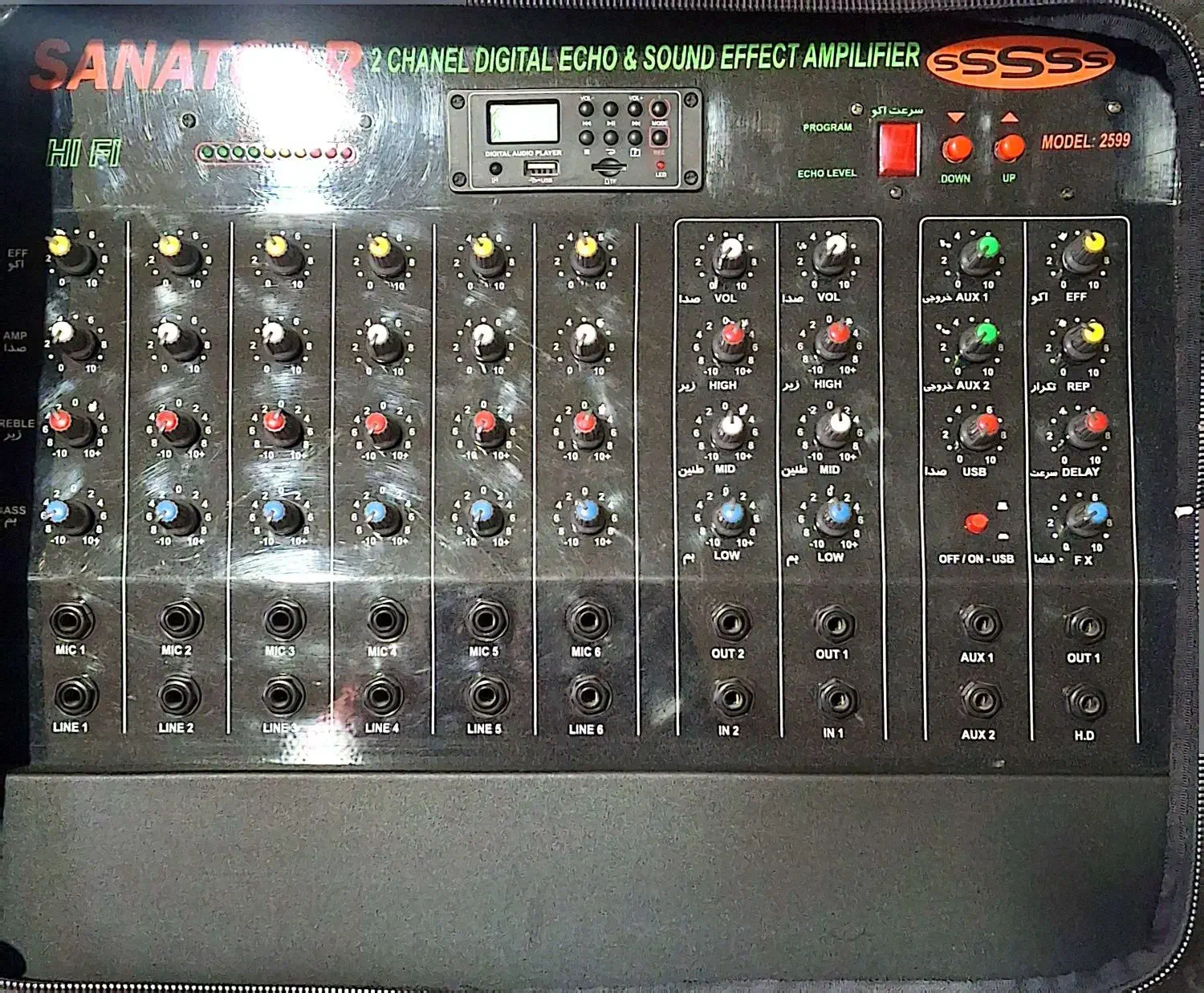 ۱ کله دستگاه صنعتگر دو کانال ۹ افکت۱جفت باند بتا|آلات موسیقی|ناغان, |دیوار