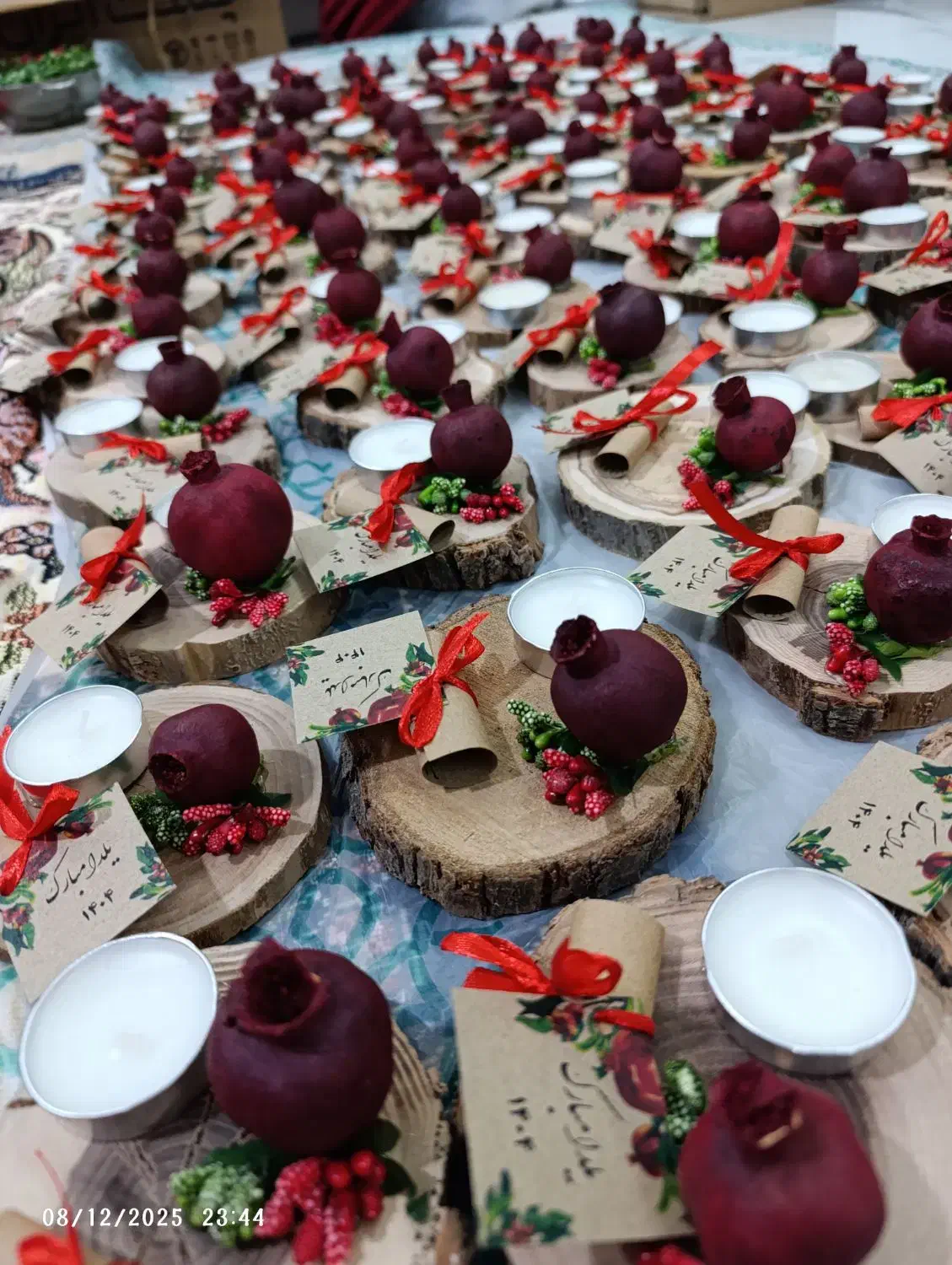 گیفت یلدا مدارس چوبی شمع فال انار لیبل یلدا شکوفه|صنایع دستی و سایر لوازم تزئینی|مشهد, خواجه ربیع|دیوار