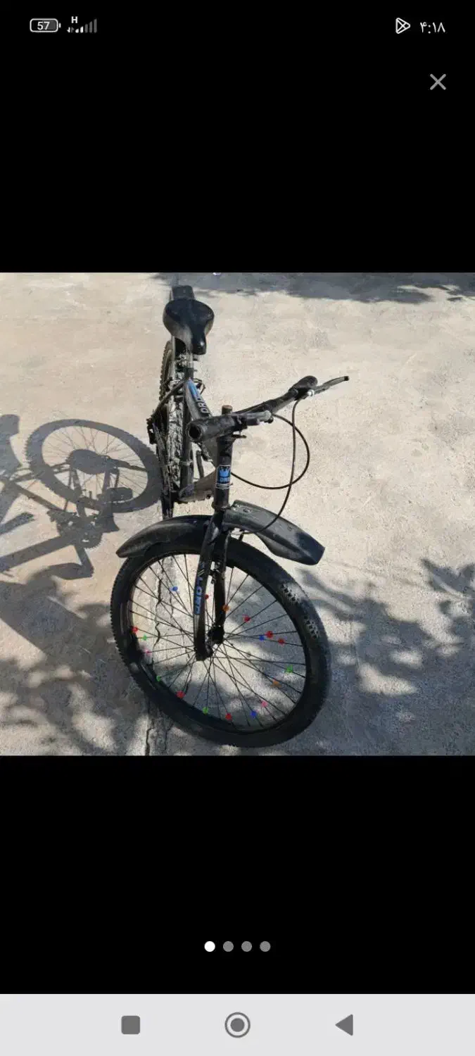 دوچرخه 24 تمیز سالم لاستیک جلو نو عقب خوب است|دوچرخه، اسکیت، اسکوتر|انبارآلوم, |دیوار