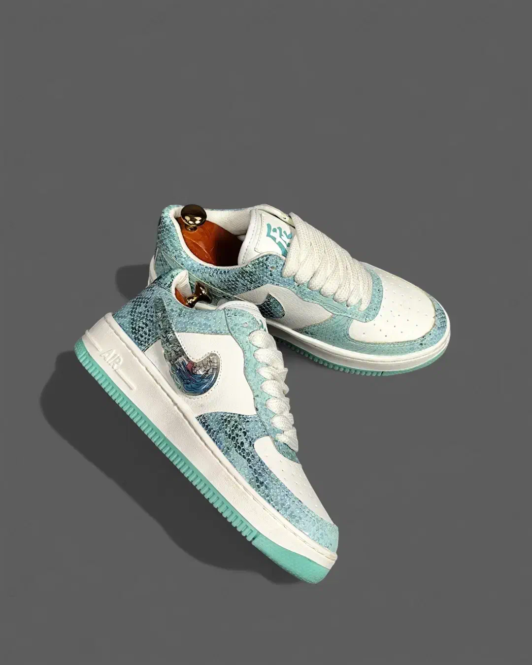 کتونی نایک دراگون ایرفورس سفید سبز|کیف، کفش، کمربند|جاسک, |دیوار