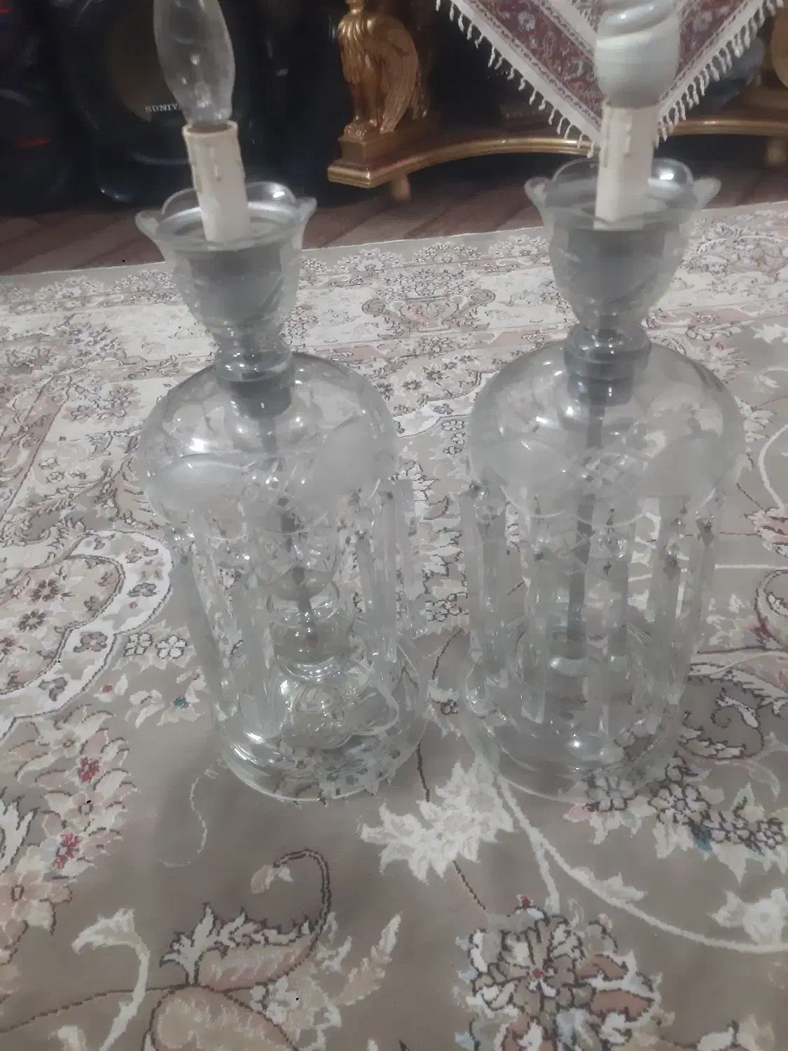 شمعدون برقی رو میزی|لوستر و چراغ آویز|مینودشت, |دیوار