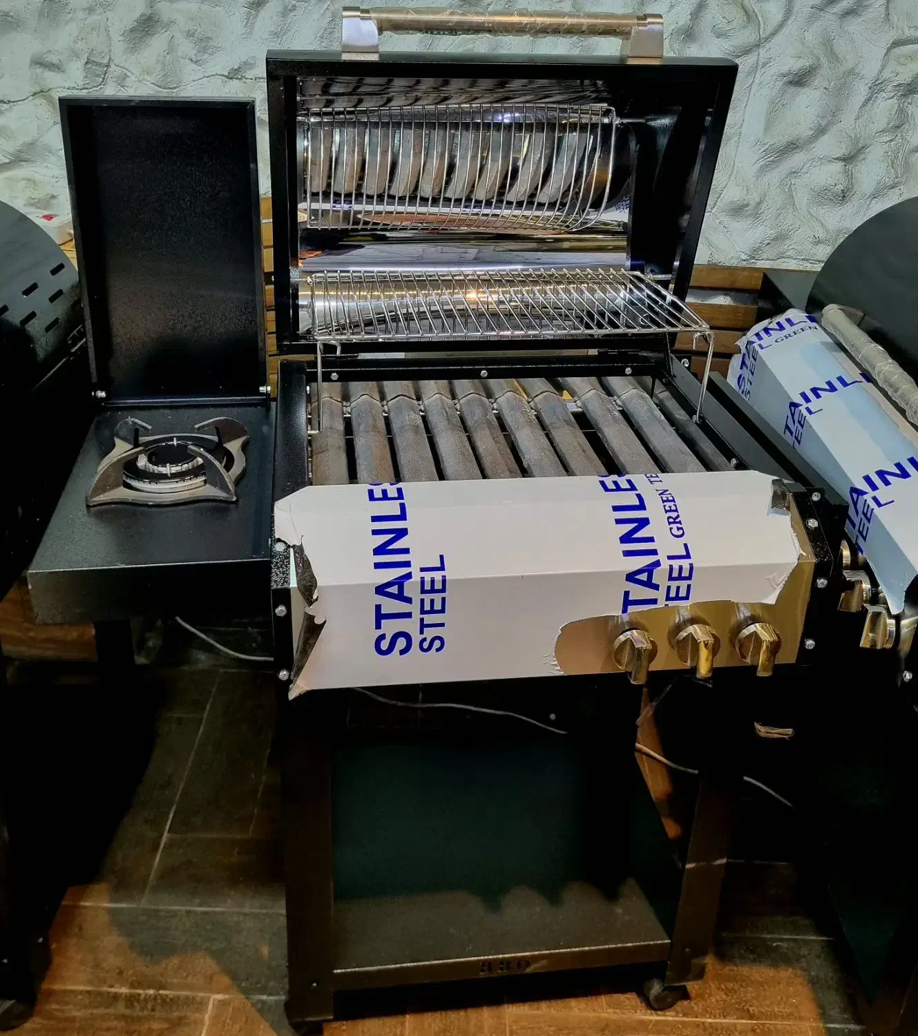 باربکیو گازی استیل|اجاق گاز و لوازم برقی پخت‌وپز|رشت, حومه رشت|دیوار