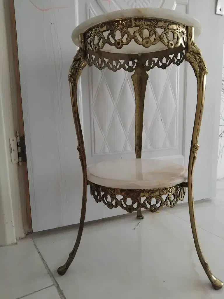 میز برنز به همراه آباژور|میز تلفن|کرمانشاه, |دیوار