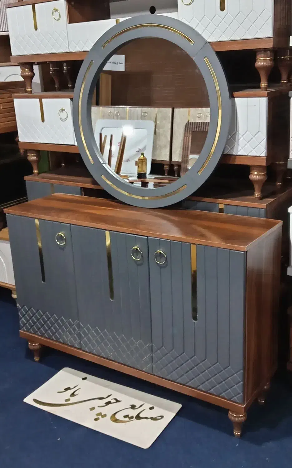 دو طبقه 120 سانتی زیبا با رنگهای مختلف کد 5000|بوفه، ویترین، کنسول|قم, قلعه کامکار|دیوار