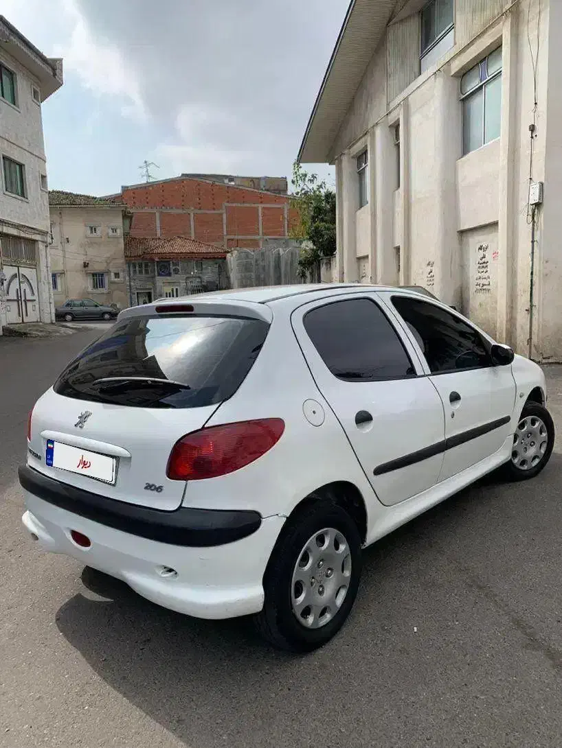 ماشین پژو ۲۰۶ تیپ ۲|خودرو سواری و وانت|لاهیجان, خمیر کلایه|دیوار