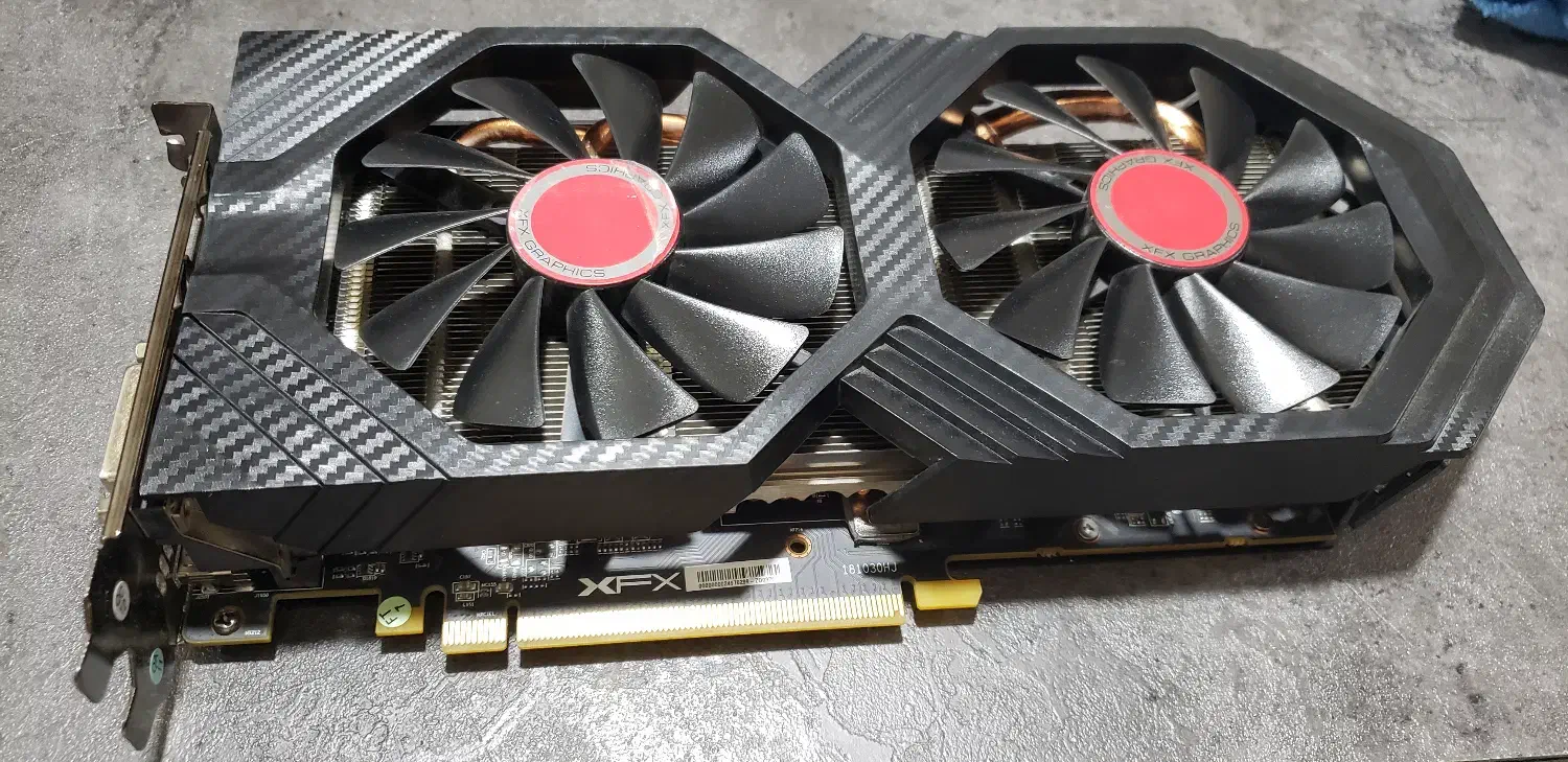 فروش کارت گرافیک RX 580 XFX پیچ پلمپ|قطعات و لوازم جانبی رایانه|قم, سراجه (۱۵ خرداد)|دیوار