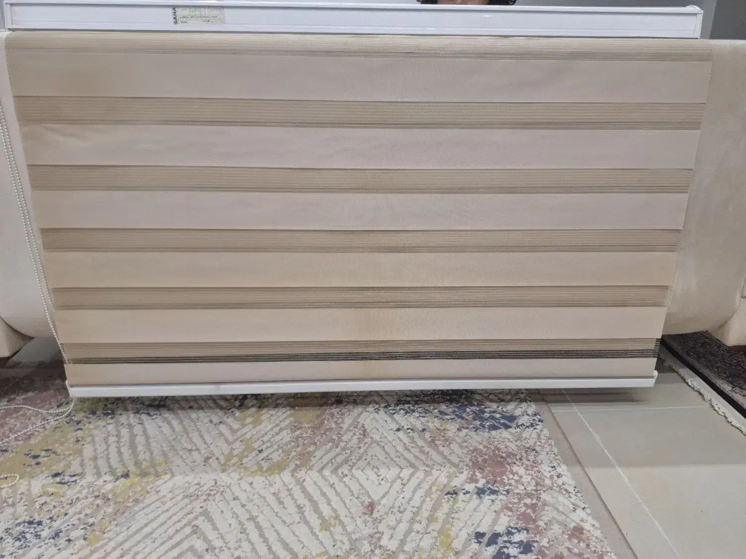 دو عدد پرده زبرا یکی طول ۱۵۵ و۱۶۰عرض۱۳۵ و۱۴۰ طول|پرده، رانر، رومیزی|پردیس, فاز ۱۱|دیوار