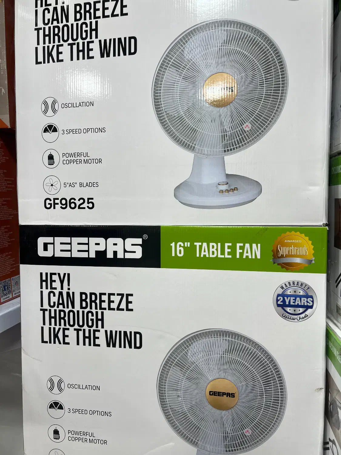 پنکه جیپاس مدل 9625|پنکه و تصفیهکنندهٔ هوا|شیراز, سیاه سنگ|دیوار