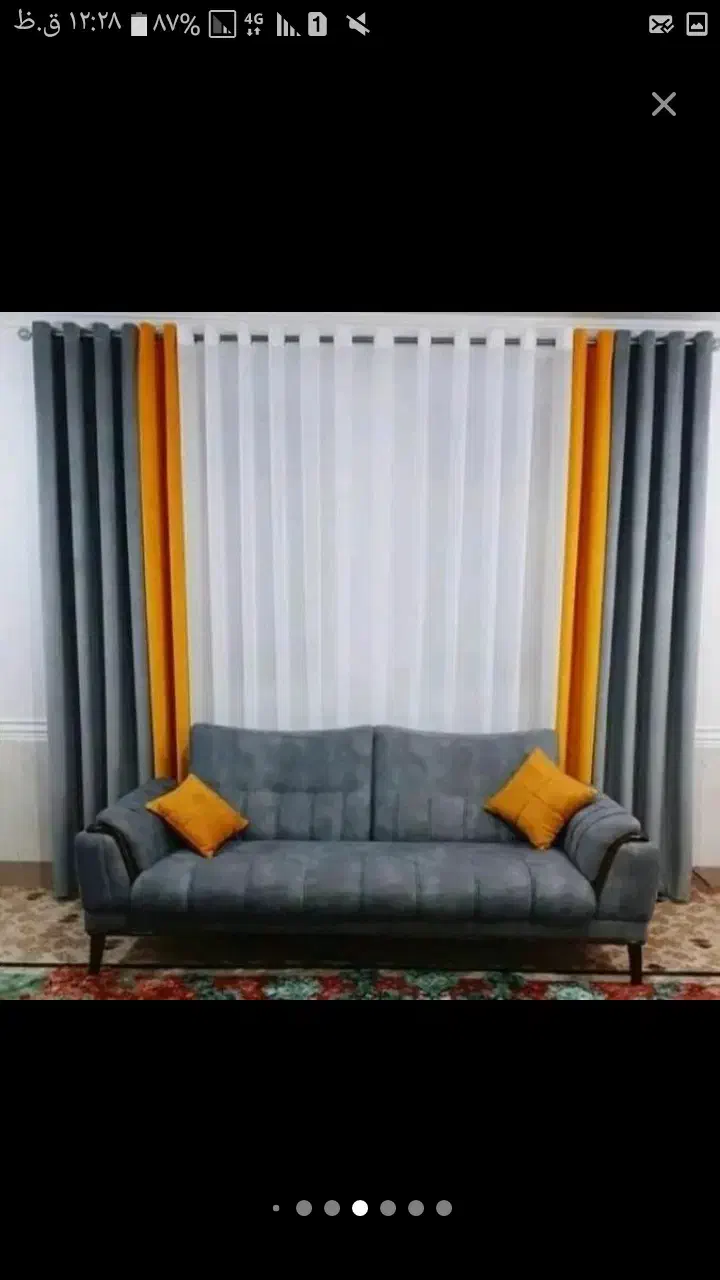 پرده حریر|پرده، رانر، رومیزی|کرج, حصارک بالا|دیوار