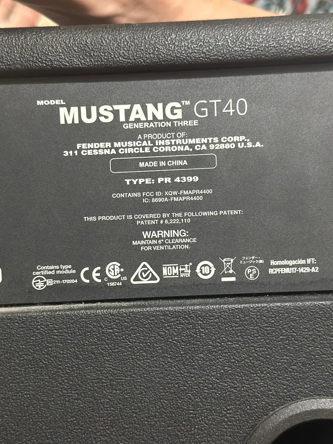 آمپلیفایر Fender Mustang GT40  کمیاب در شیراز|گیتار، بیس، امپلیفایر|شیراز, سیلو|دیوار