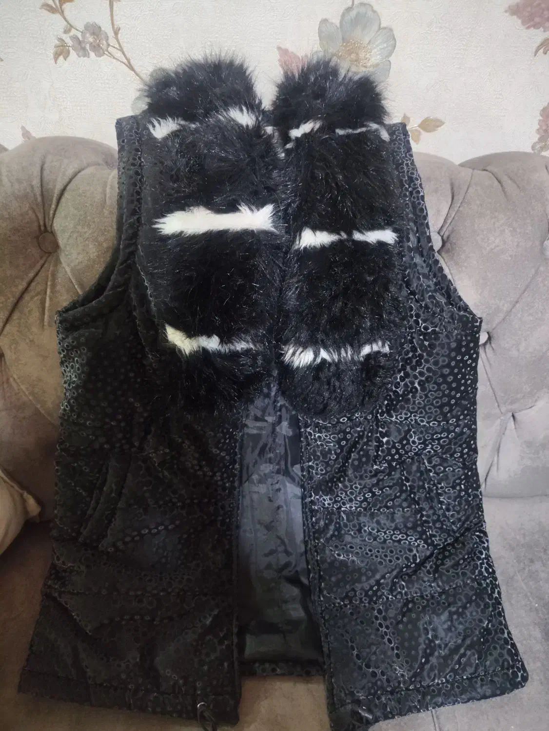 پافریقه خزپالتوخزست هودی شلوار|لباس|محمدشهر, ولدآباد|دیوار