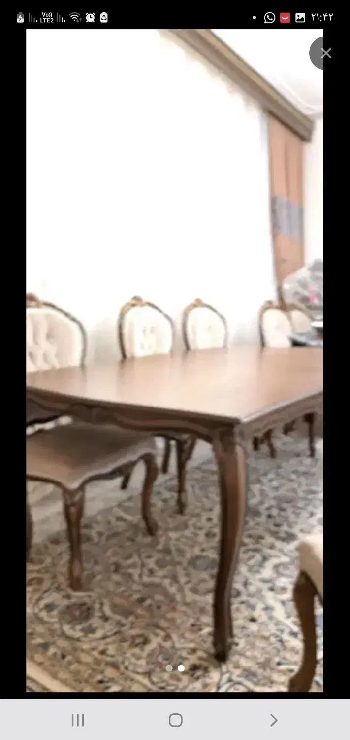 میز ناهار خوری ۸ نفره|میز و صندلی غذاخوری|شبستر, |دیوار