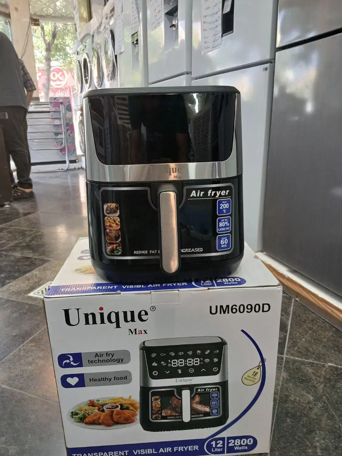 سرخ کن یونیک ۲ المنت ۱۲ لیتر تام استیل هواپز سرخکن|اجاق گاز و لوازم برقی پخت‌وپز|مشهد, گلشور|دیوار