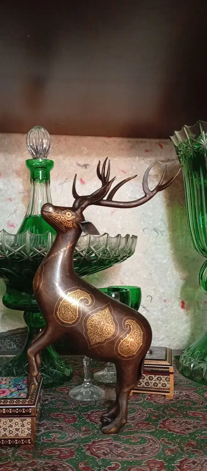 گوزن طلاکوب علامت، ساخت کامران|کلکسیون اشیاء عتیقه|تهران, اکباتان|دیوار